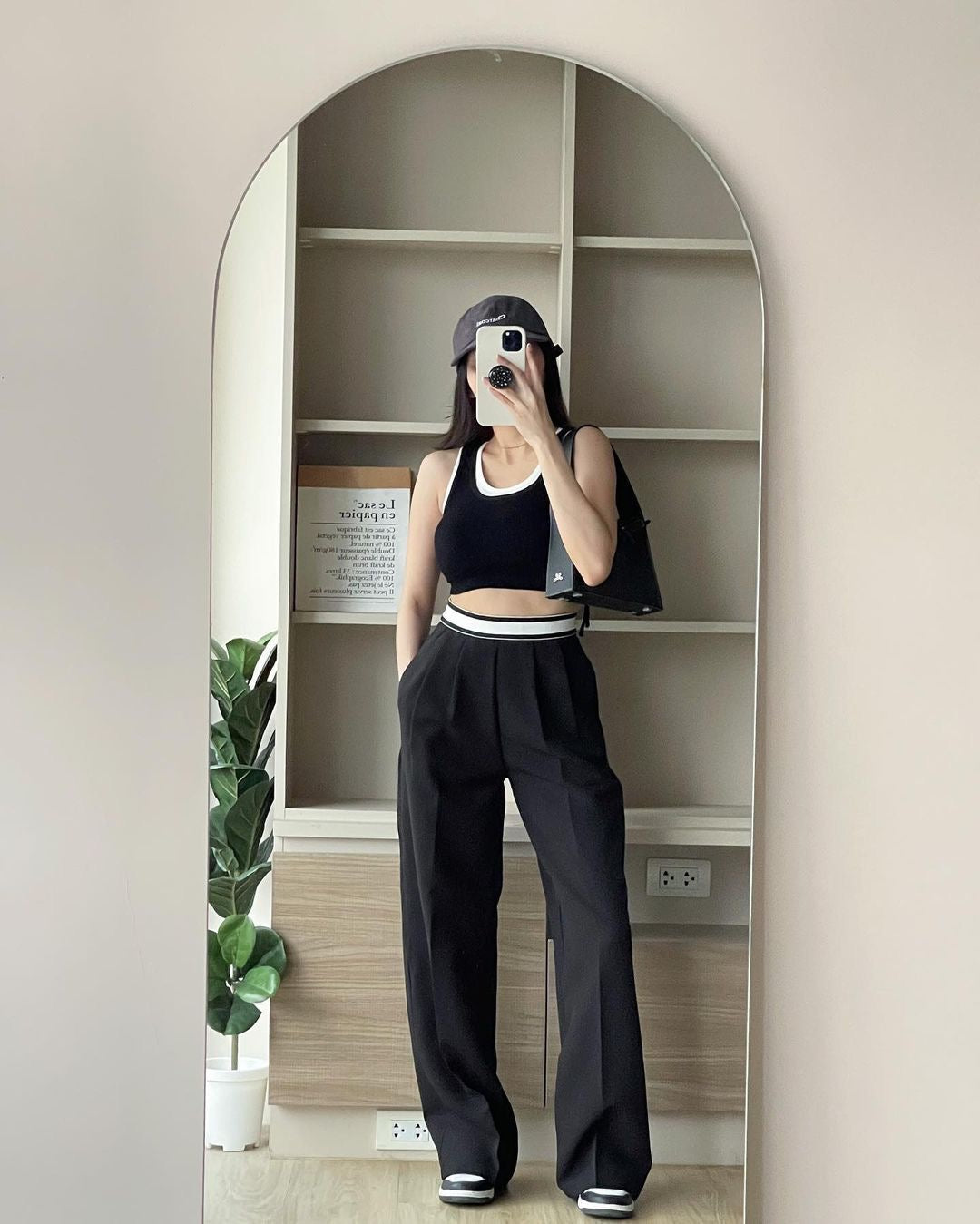 Elastic Waist Casual Pants