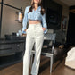 Set Of Crop Shirt With Wider Bottom Pants
