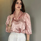 Rose Gold Heart Satin Shirt