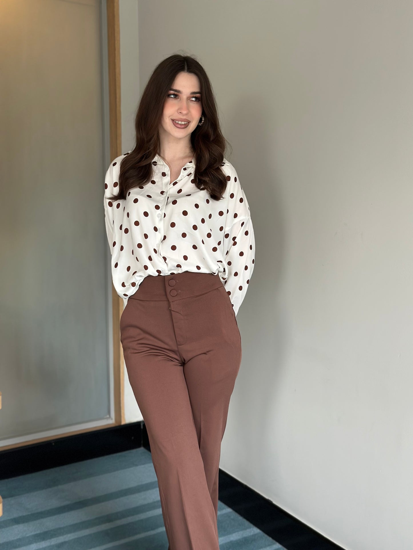 Combo: Polka Dot Shirt With Coco Pants