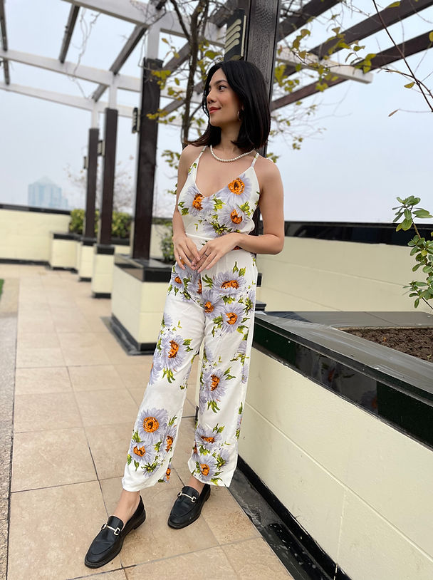 Floral Backless Jumpsuit StyleAsh