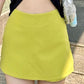 High Waist Mini Skirt With Attached Shorts