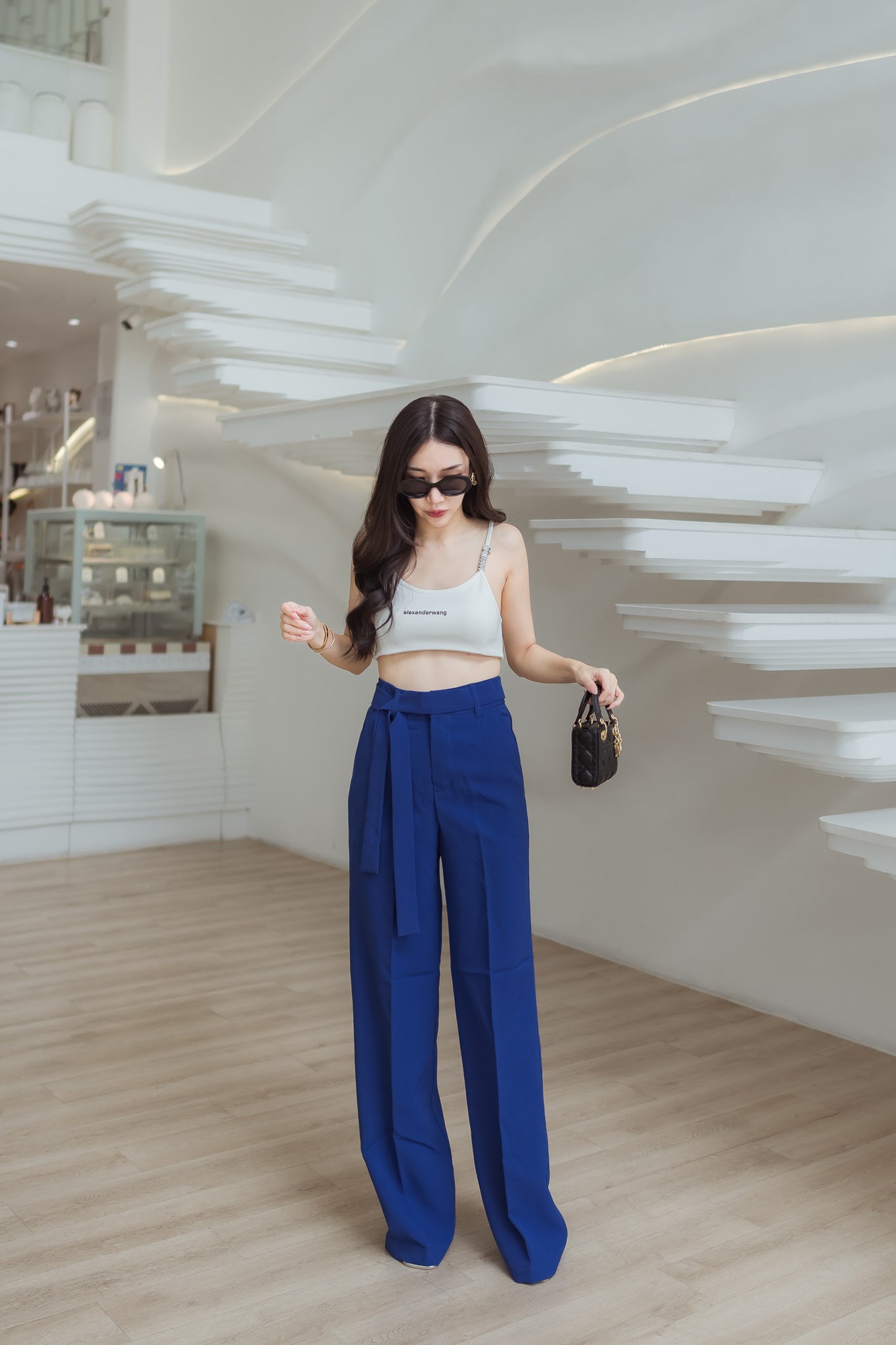 Tie Around High Waist Pants