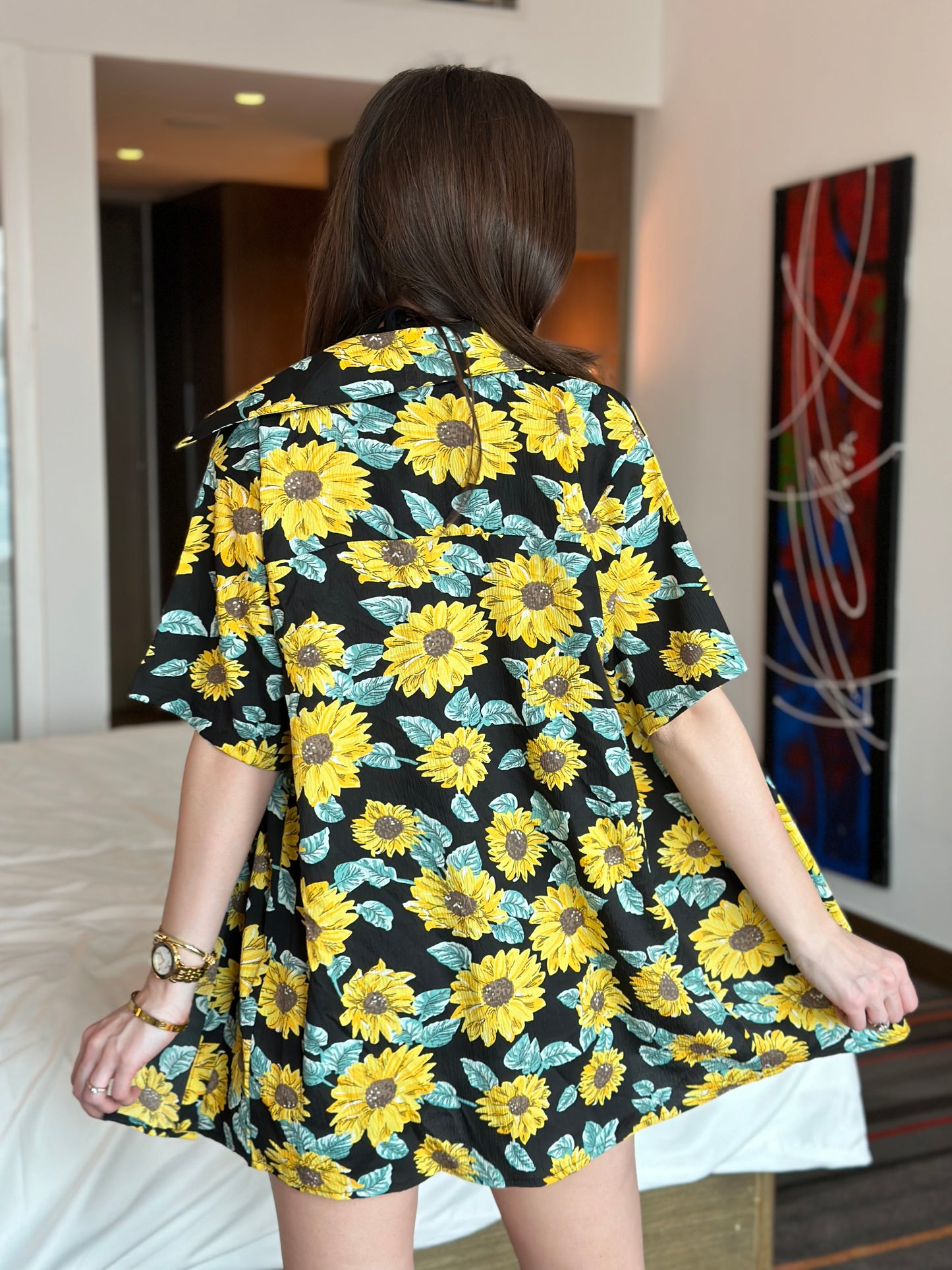 Sunflower Beach Shirt With Skorts