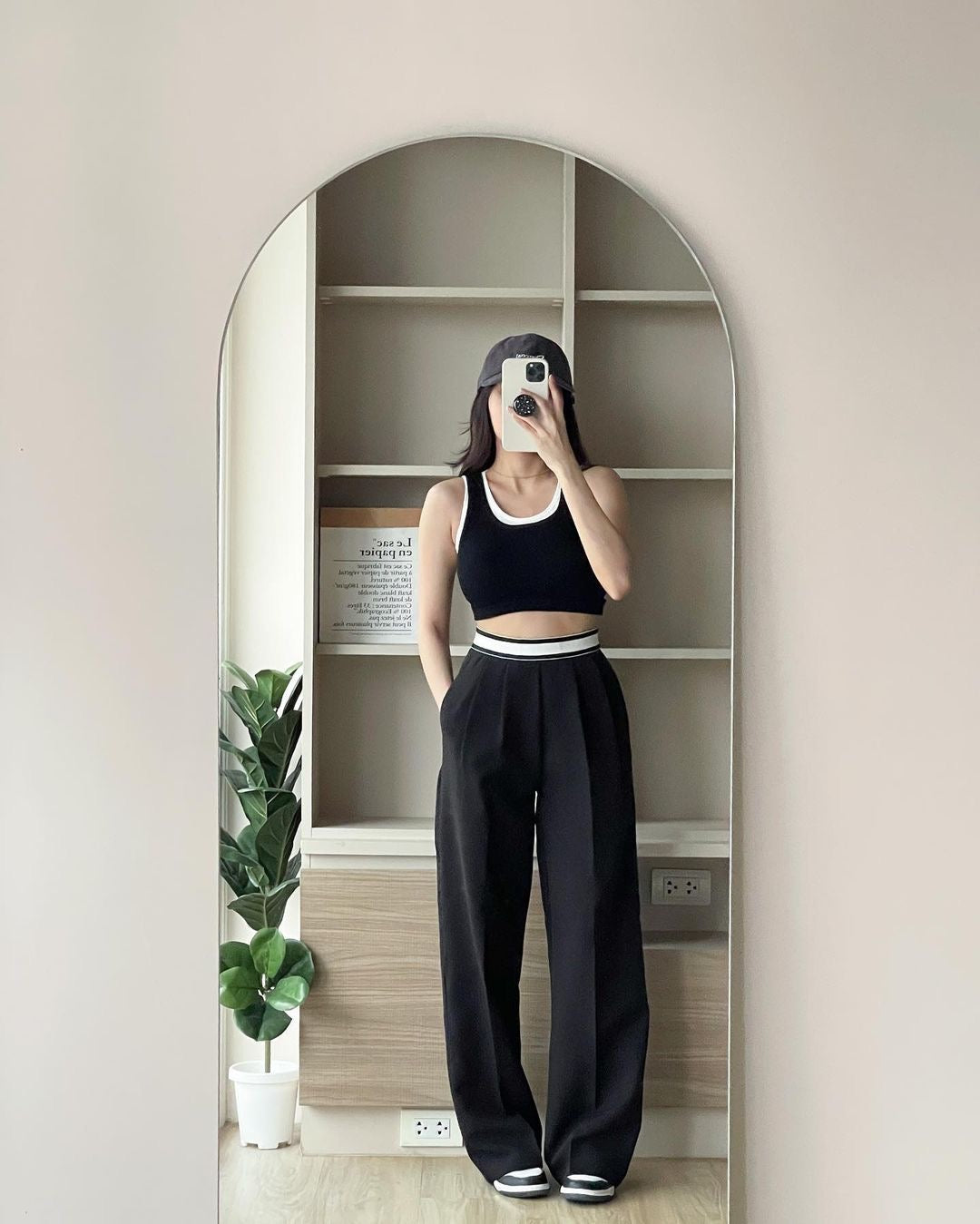 Elastic Waist Casual Pants