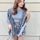 Gloomy Grey Shawl Co-ordinates