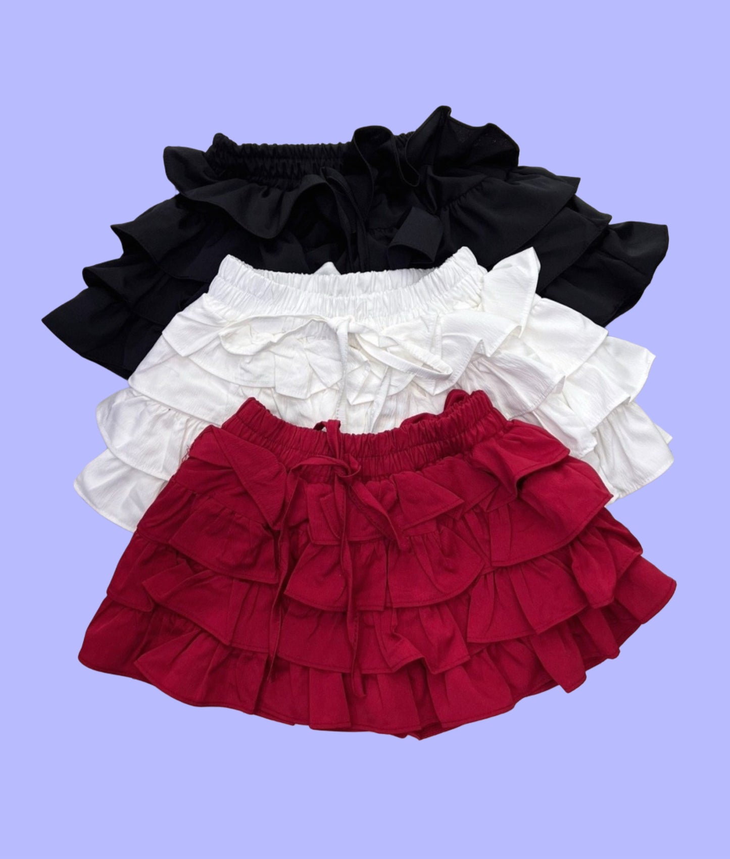 Micro Mini Frill Skorts