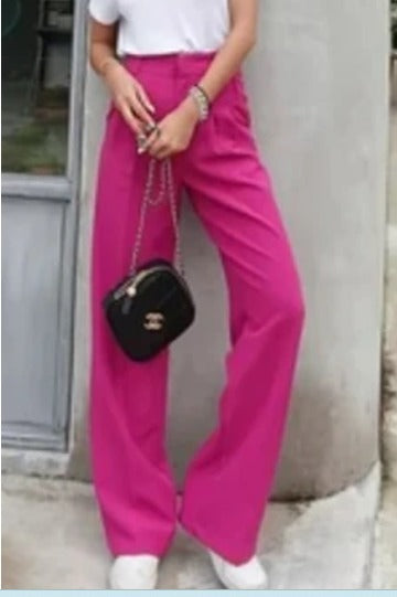 High Waist Wide Leg Pants