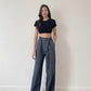 Combo Deal: Backless Crop Tee With High Waist Pants